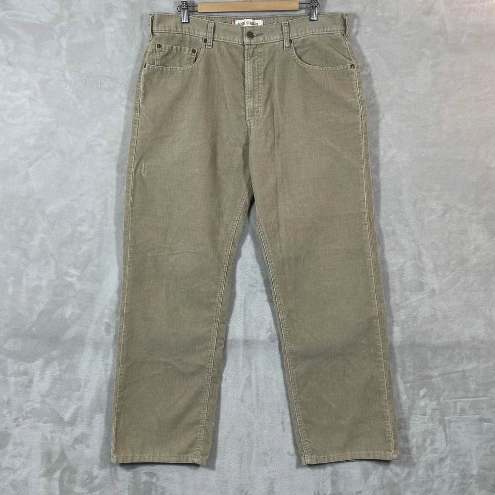 VTG Levis 569 Corduroy Pants Mens 36x32 Baggy Y2K Skater 2000s Loose Straight